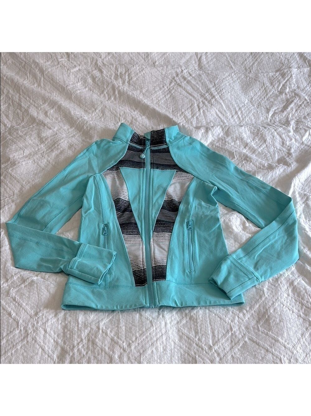 Ivivva Teal Perfect Your Practice Jacket Size 12